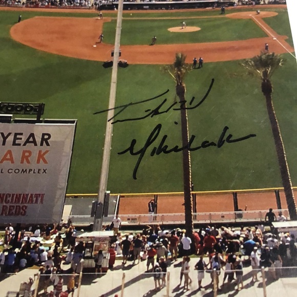 AUTOGRAPHED: 2010 inaugural season Az Cincinnati Reds signed by Leake & Woods - Picture 3 of 16